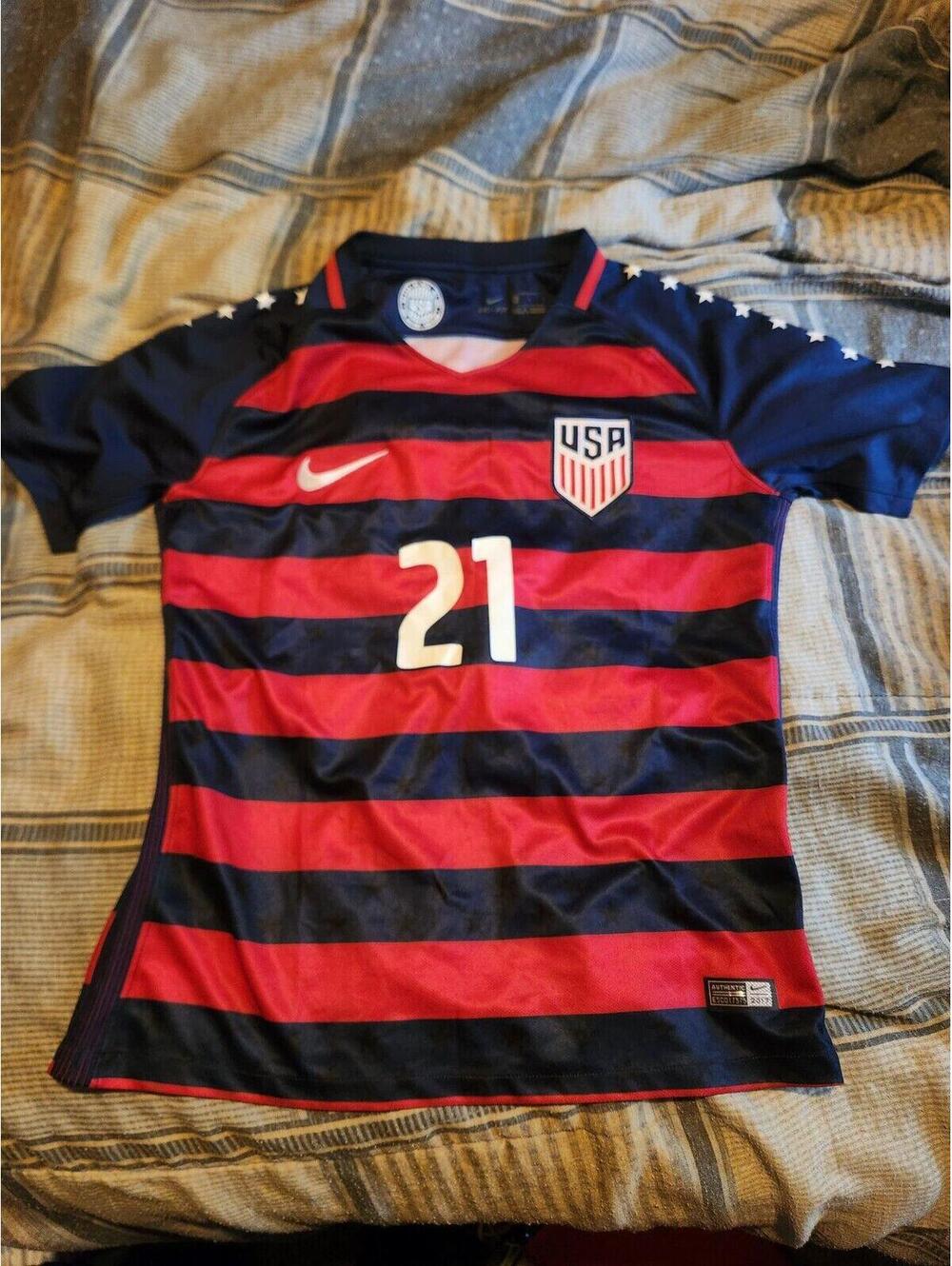 USA USMNT 2017/2018 Hedges Gold Cup Soccer Jersey Size S